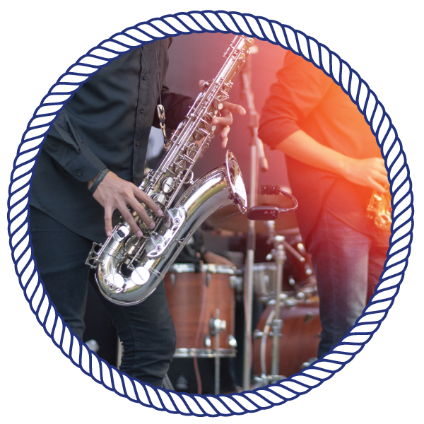 band of musicians playing instruments