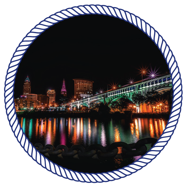 nighttime view of the city, full of bright and colorful neon lights